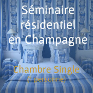 Séminaire en chambre Single - Acompte Membre